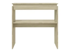 Mesa consola de roble Sonoma 80x30x80 cm madera de ingeniería