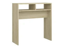 Mesa consola de roble Sonoma 78x30x80 cm madera de ingeniería