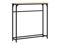 Mesa consola de roble Sonoma 75x19,5x75 cm madera de ingeniería
