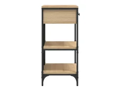 Mesa consola de roble Sonoma 75x34,5x75 cm madera de ingeniería