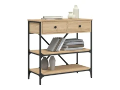 Mesa consola de roble Sonoma 75x34,5x75 cm madera de ingeniería