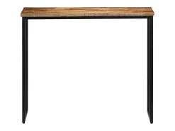 Mesa consola de teca maciza reciclada 90 x 30 x 76 cm