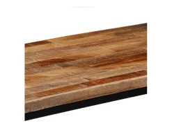 Mesa consola de teca maciza reciclada 90 x 30 x 76 cm