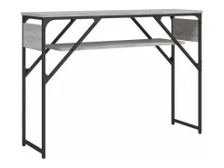 Mesa consola estante madera ingeniería Sonoma gris 105x30x75 cm