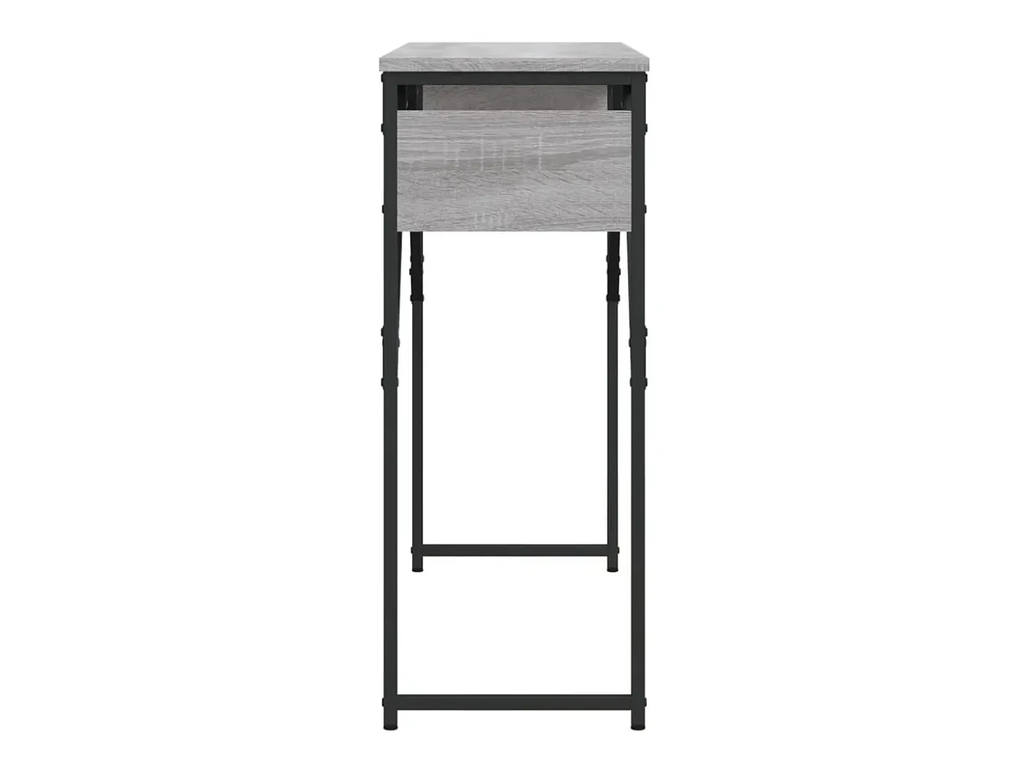 Mesa consola estante madera ingeniería Sonoma gris 105x30x75 cm