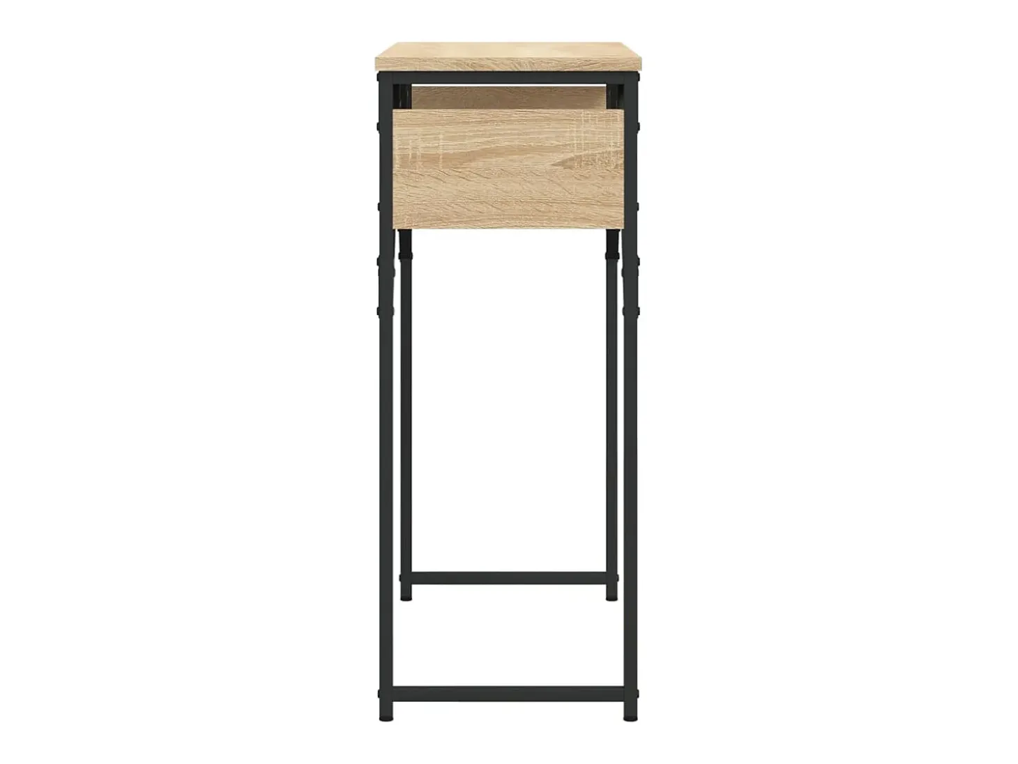Mesa consola estante madera ingeniería roble Sonoma 75x30x75 cm ES601899