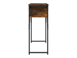 Mesa consola estante madera ingeniería roble humo 105x30x75 cm ES860314