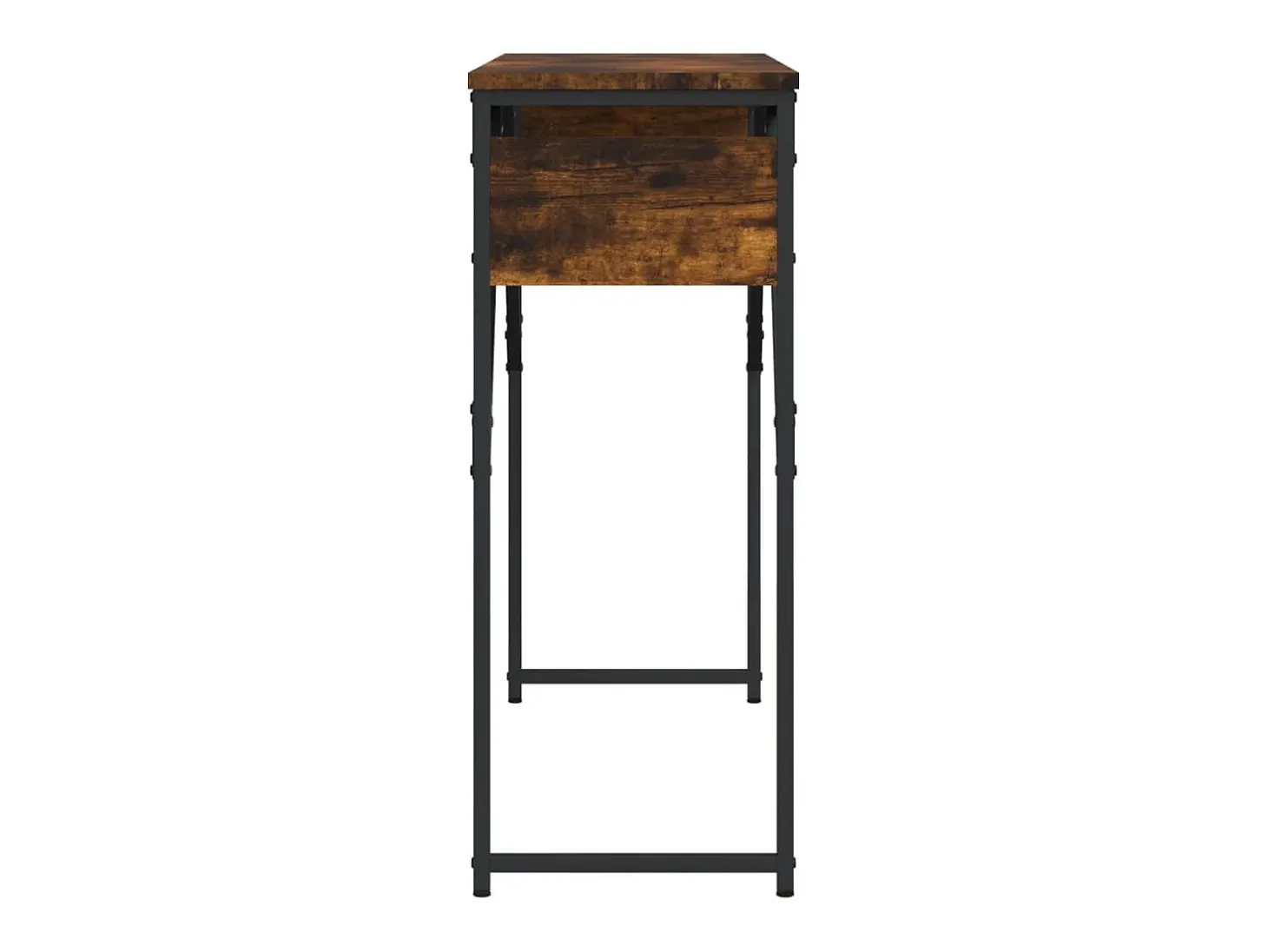 Mesa consola estante madera ingeniería roble humo 105x30x75 cm ES860314