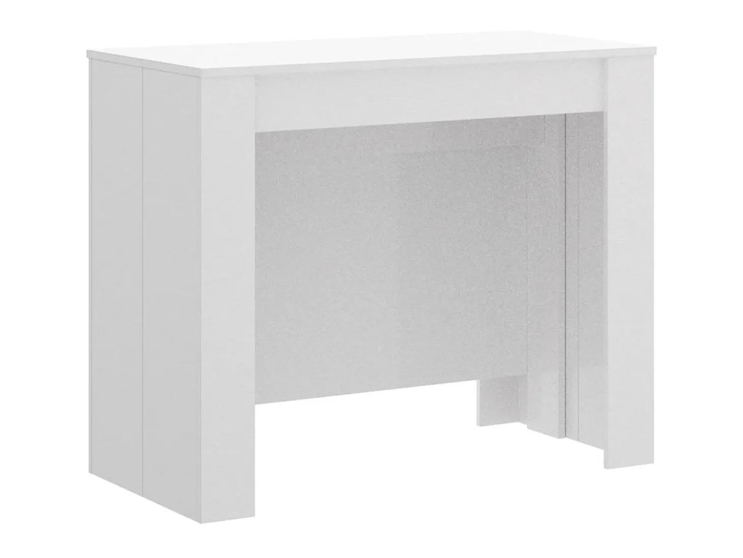 Mesa consola extensible para 10 personas - 4 extensiones - Color: Blanco - ONEGA