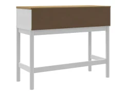 Mesa consola FLORO madera maciza de pino blanco 89,5x36,5x73 cm