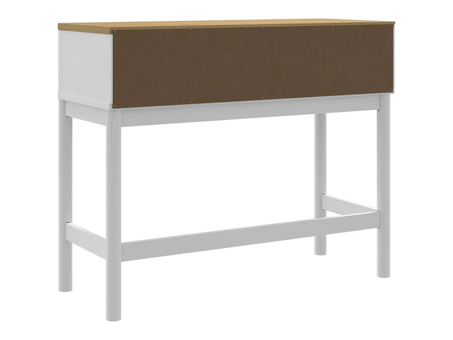 Mesa consola FLORO madera maciza de pino blanco 89,5x36,5x73 cm