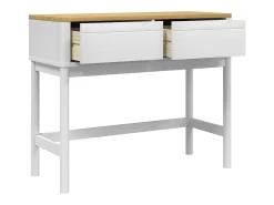 Mesa consola FLORO madera maciza de pino blanco 89,5x36,5x73 cm