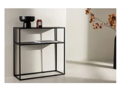 Mesa consola Georgetown 1 estante color negro.