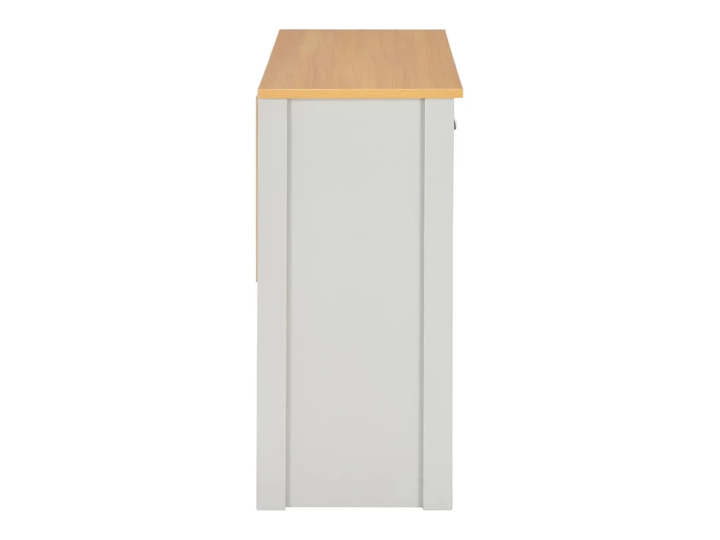 Mesa consola gris 97x35x76 cm