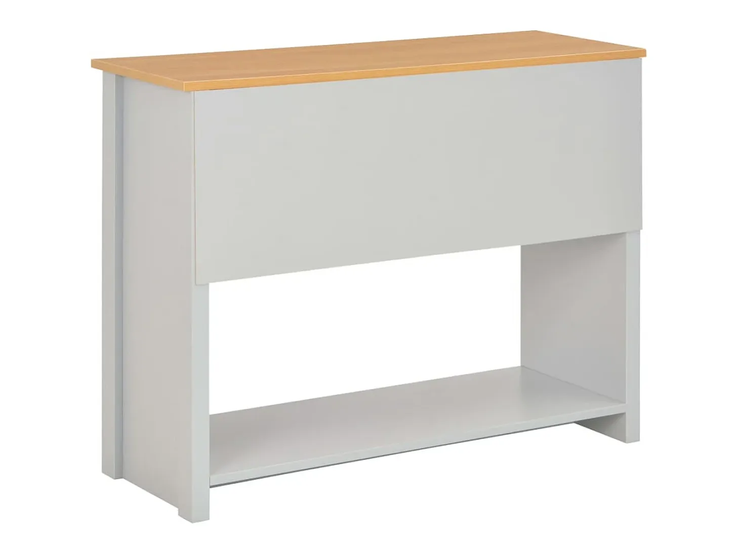 Mesa consola gris 97x35x76 cm