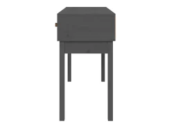 Mesa consola Gris 114x40x75 cm Madera maciza de pino