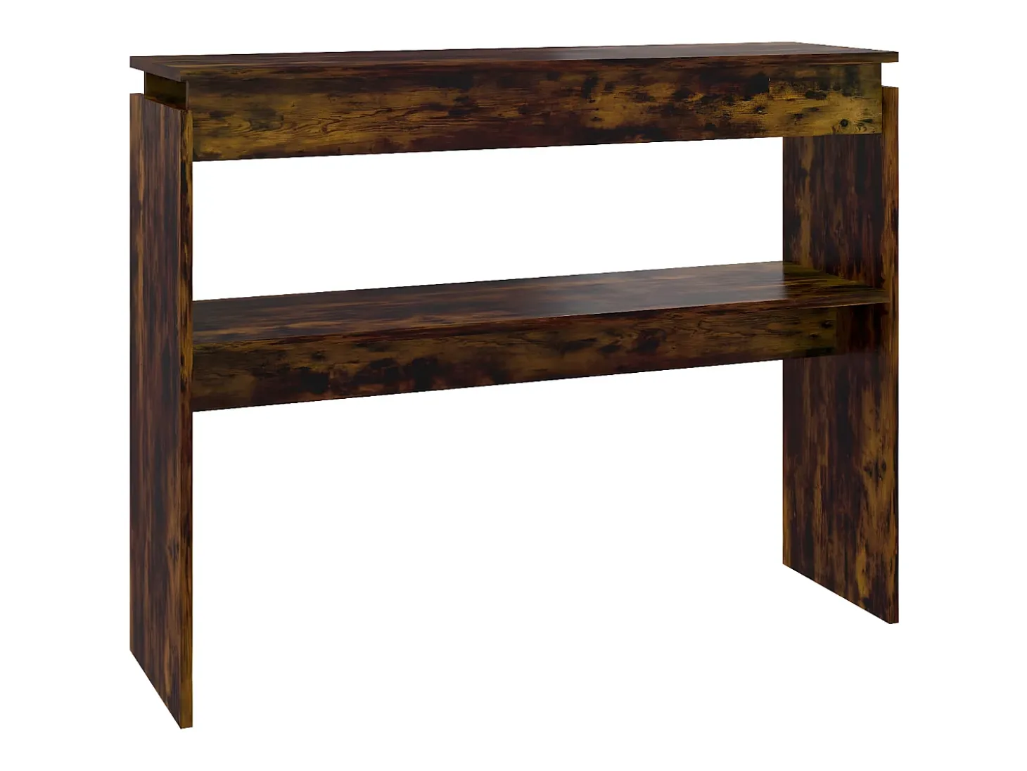 Mesa consola madera contrachapada roble ahumado 102x30x80 cm ES908979