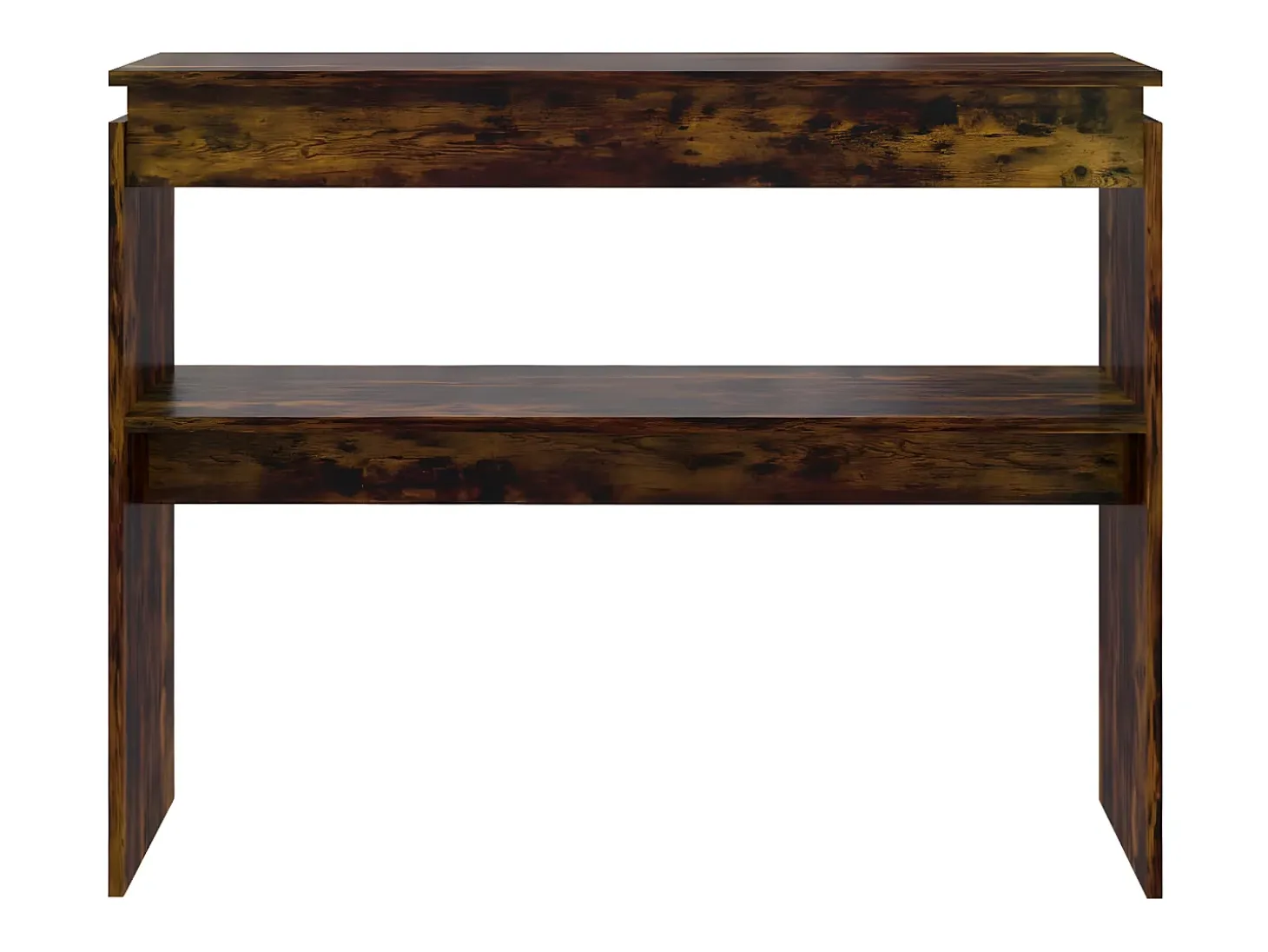 Mesa consola madera contrachapada roble ahumado 102x30x80 cm ES908979