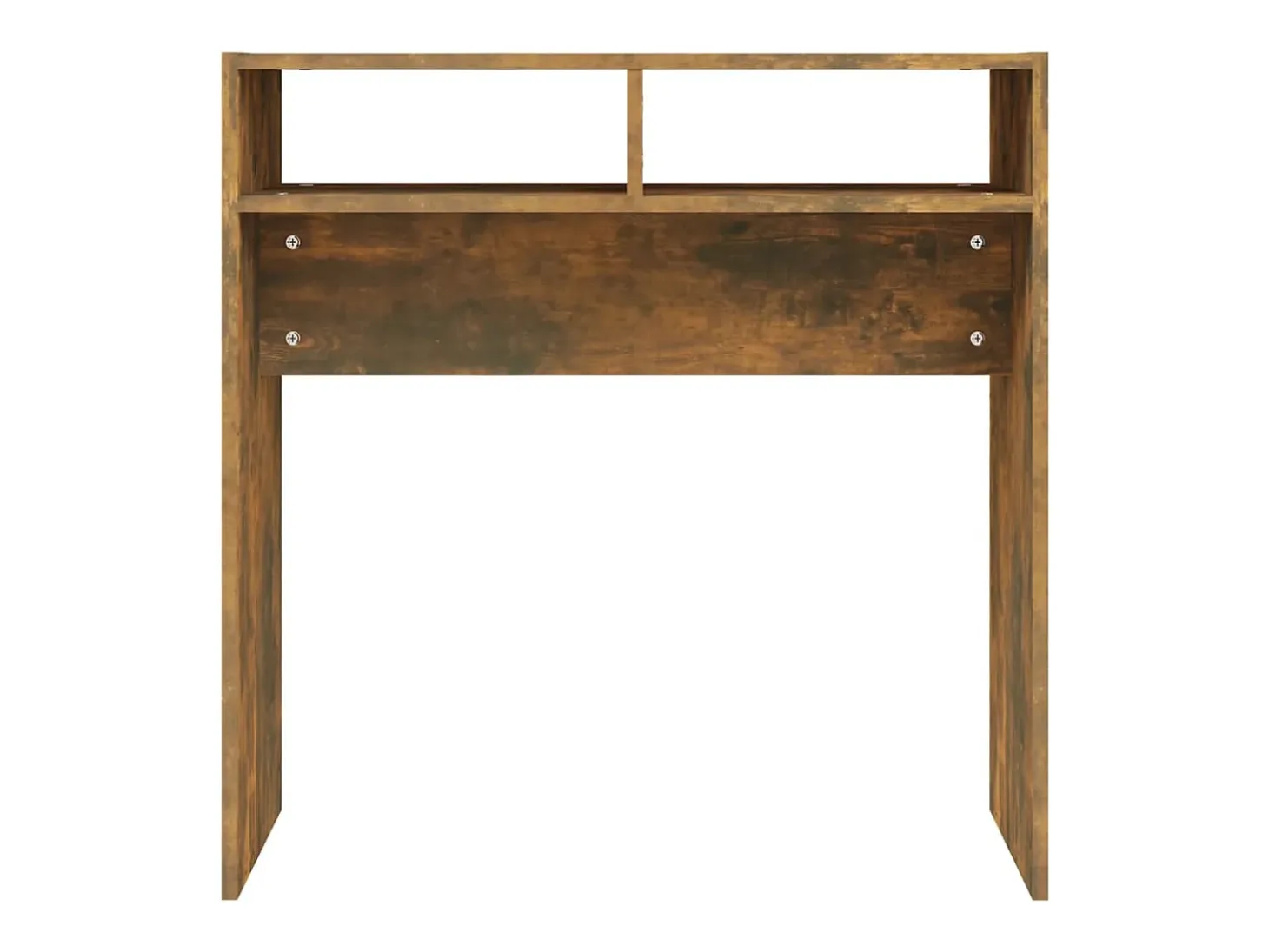 Mesa consola madera contrachapada roble ahumado 78x30x80 cm