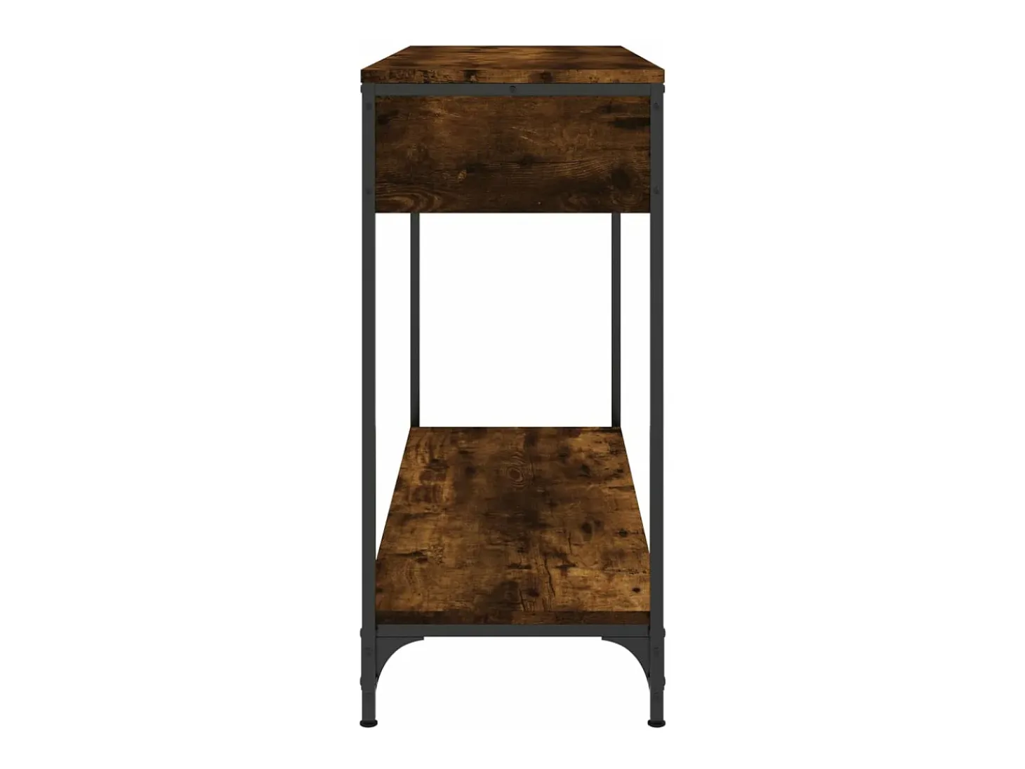Mesa consola madera contrachapada roble ahumado 100x34,5x75 cm