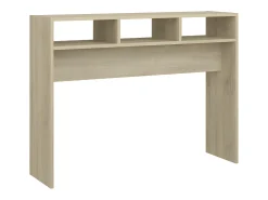 Mesa consola madera contrachapada roble Sonoma 105x30x80 cm ES348602