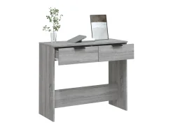Mesa consola madera contrachapada gris Sonoma 90x36x75 cm