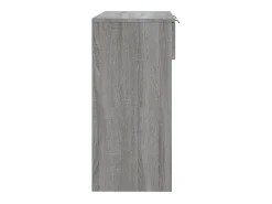 Mesa consola madera contrachapada gris Sonoma 90x36x75 cm