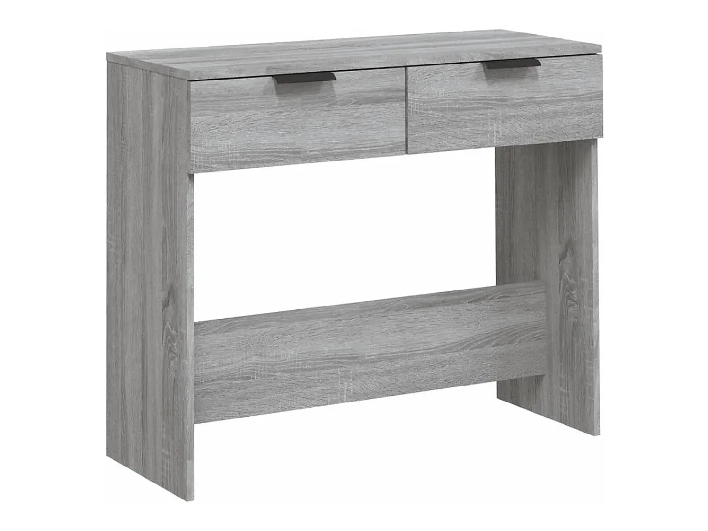 Mesa consola madera contrachapada gris Sonoma 90x36x75 cm