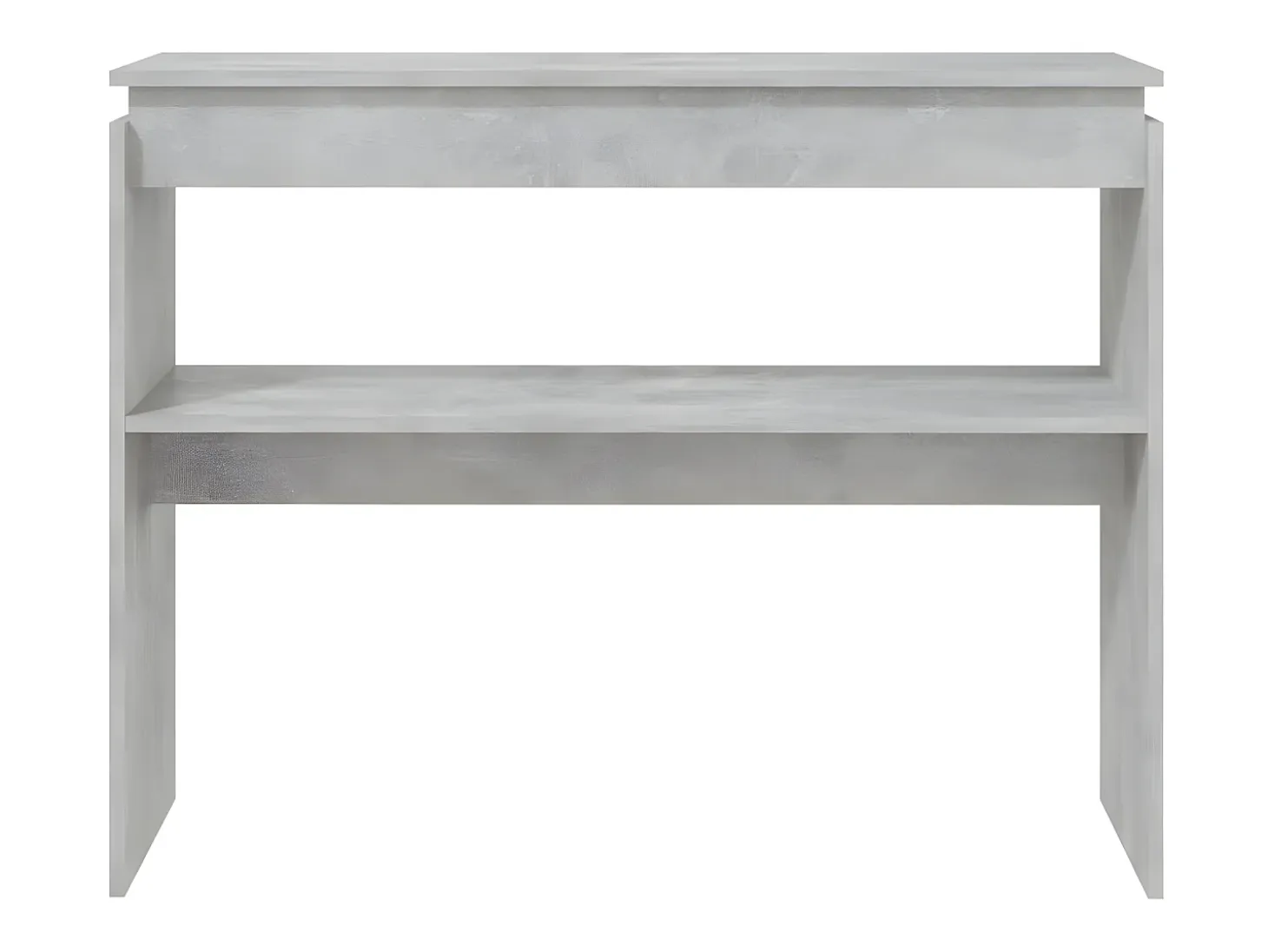 Mesa consola madera contrachapada gris hormigón 102x30x80 cm ES196022