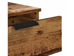 Mesa consola madera contrachapada envejecida 90x36x75 cm