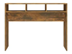 Mesa consola madera contrachapada roble ahumado 105x30x80 cm ES106141