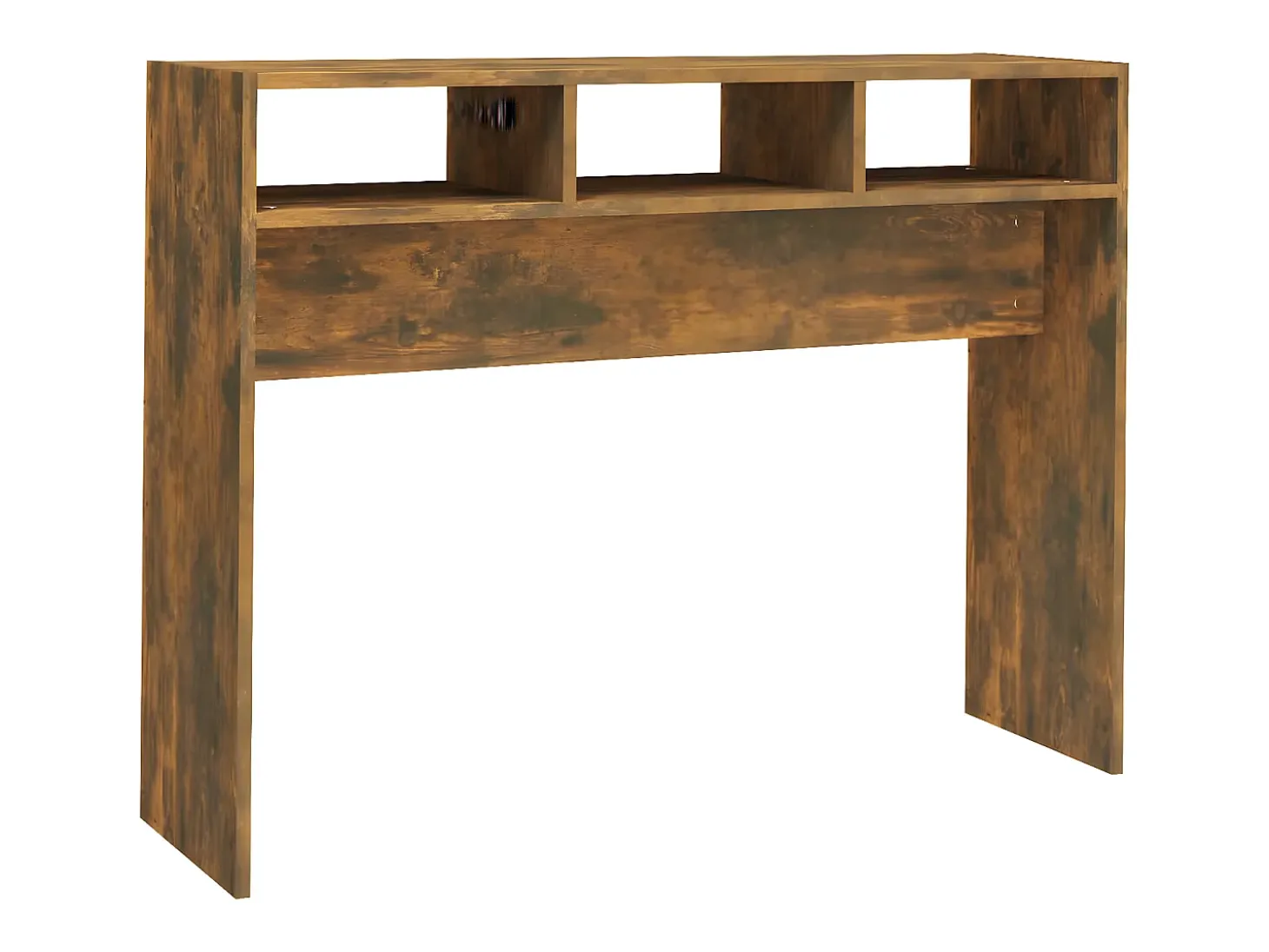 Mesa consola madera contrachapada roble ahumado 105x30x80 cm ES106141