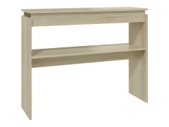 Mesa consola madera contrachapada roble Sonoma 102x30x80 cm ES653554