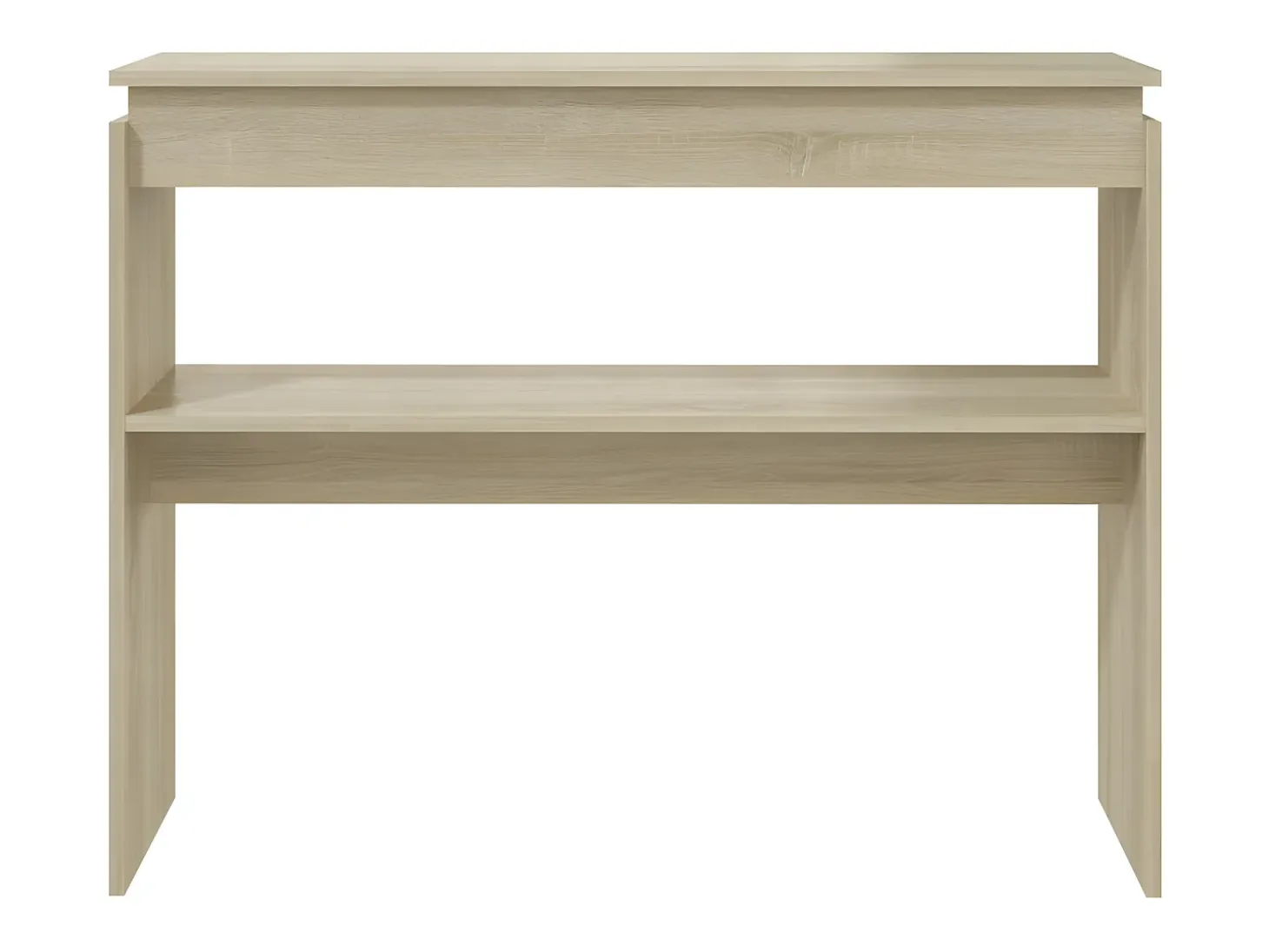 Mesa consola madera contrachapada roble Sonoma 102x30x80 cm ES653554