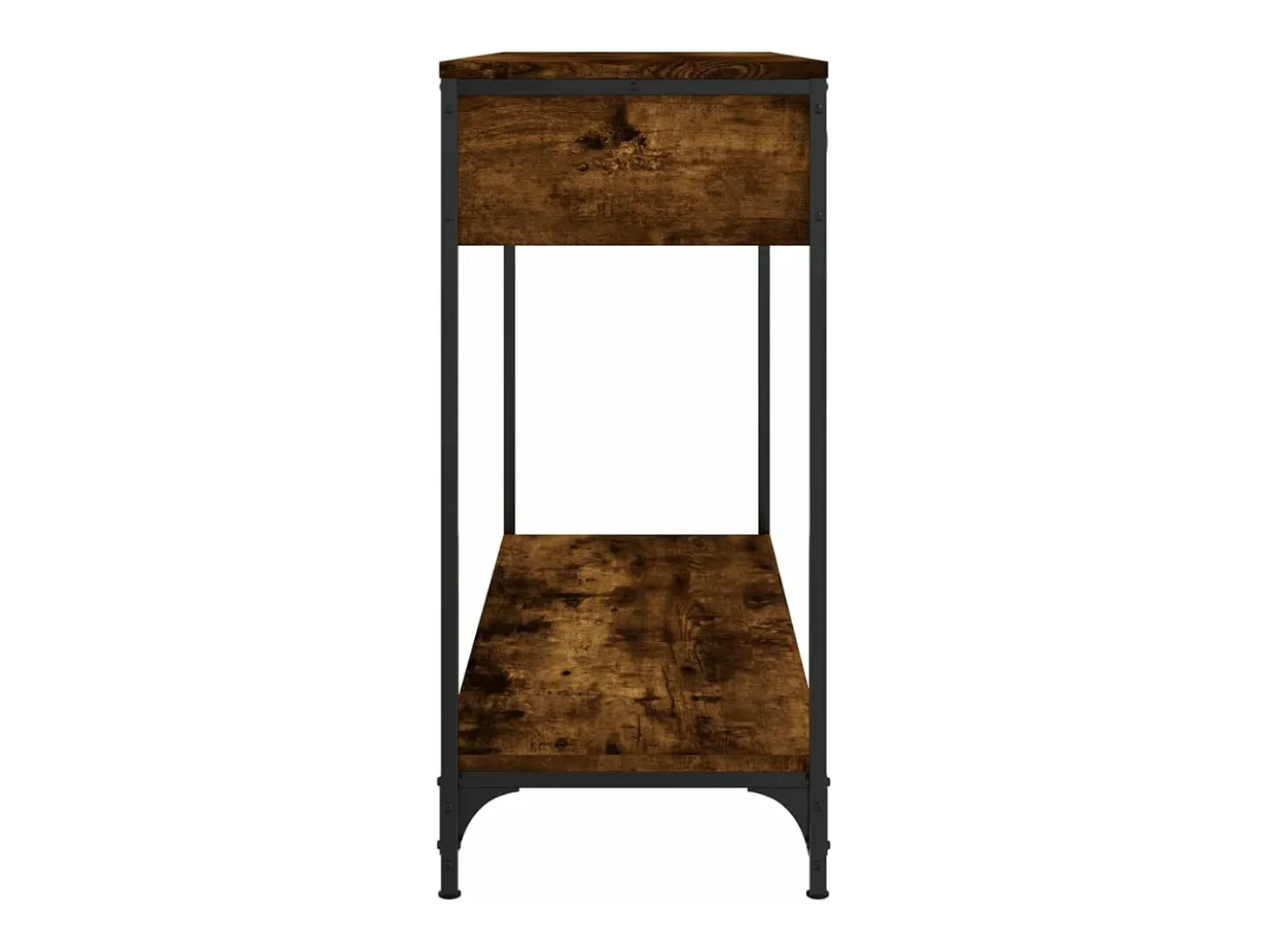 Mesa consola madera contrachapada roble ahumado 100x34,5x75 cm