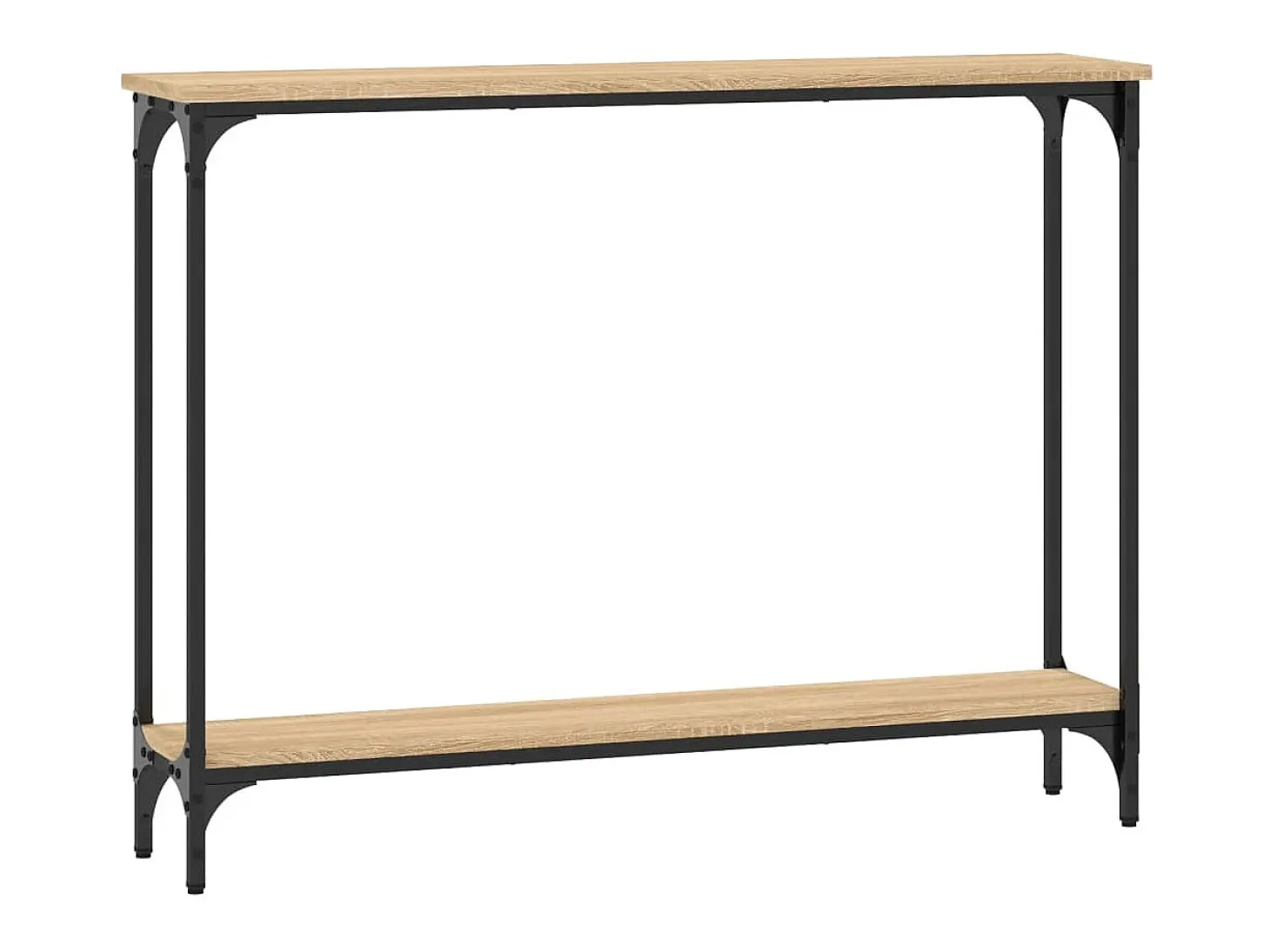 Mesa consola madera de ingeniería roble Sonoma 100x22,5x75 cm