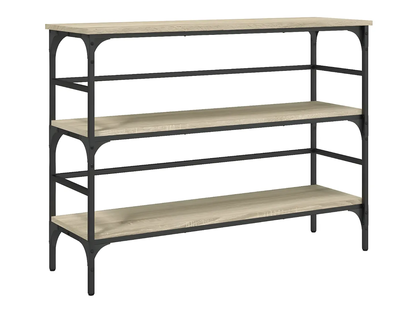 Mesa consola madera de ingeniería roble Sonoma 100x32x75 cm ES971923