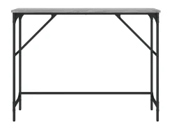 Mesa consola madera de ingeniería gris Sonoma 100x32x75 cm ES967216