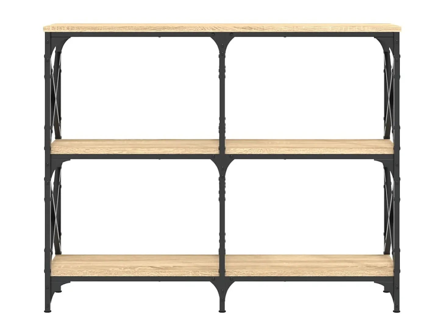 Mesa consola madera de ingeniería roble Sonoma 100x28x80,5 cm ES822674