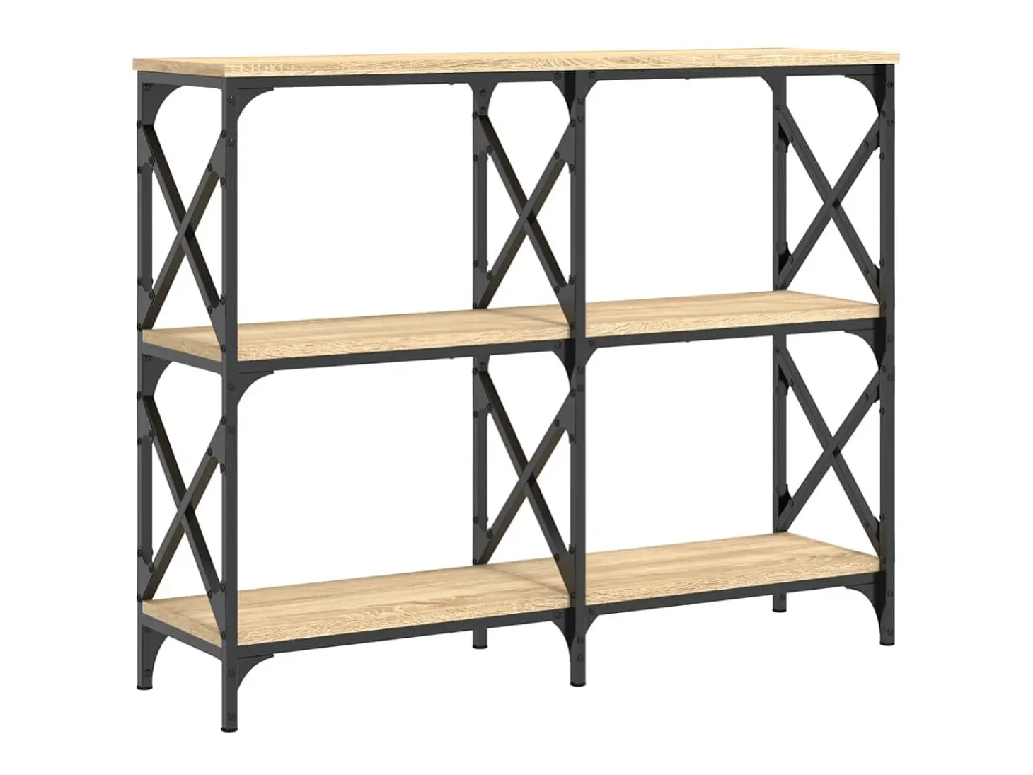 Mesa consola madera de ingeniería roble Sonoma 100x28x80,5 cm ES822674