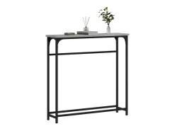 Mesa consola madera de ingeniería gris Sonoma 75x19,5x75 cm