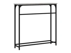 Mesa consola madera de ingeniería gris Sonoma 75x19,5x75 cm