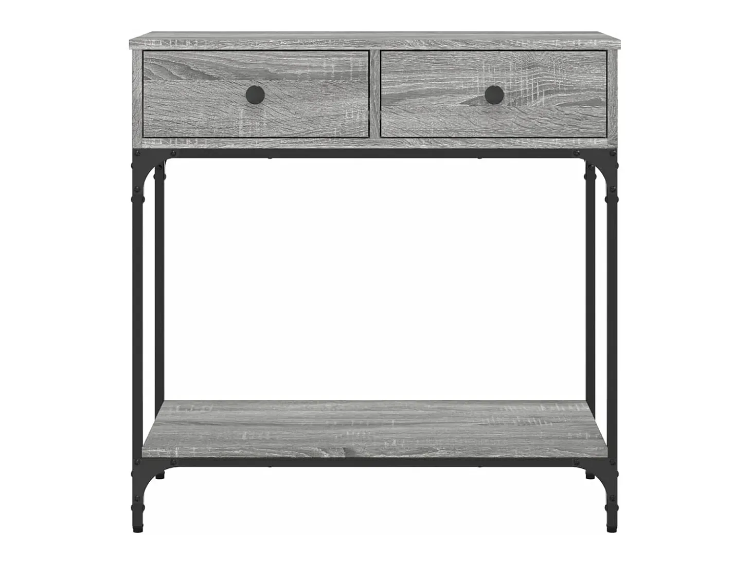 Mesa consola madera de ingeniería gris Sonoma 75x34,5x75 cm