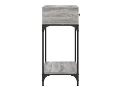 Mesa consola madera de ingeniería gris Sonoma 75x34,5x75 cm