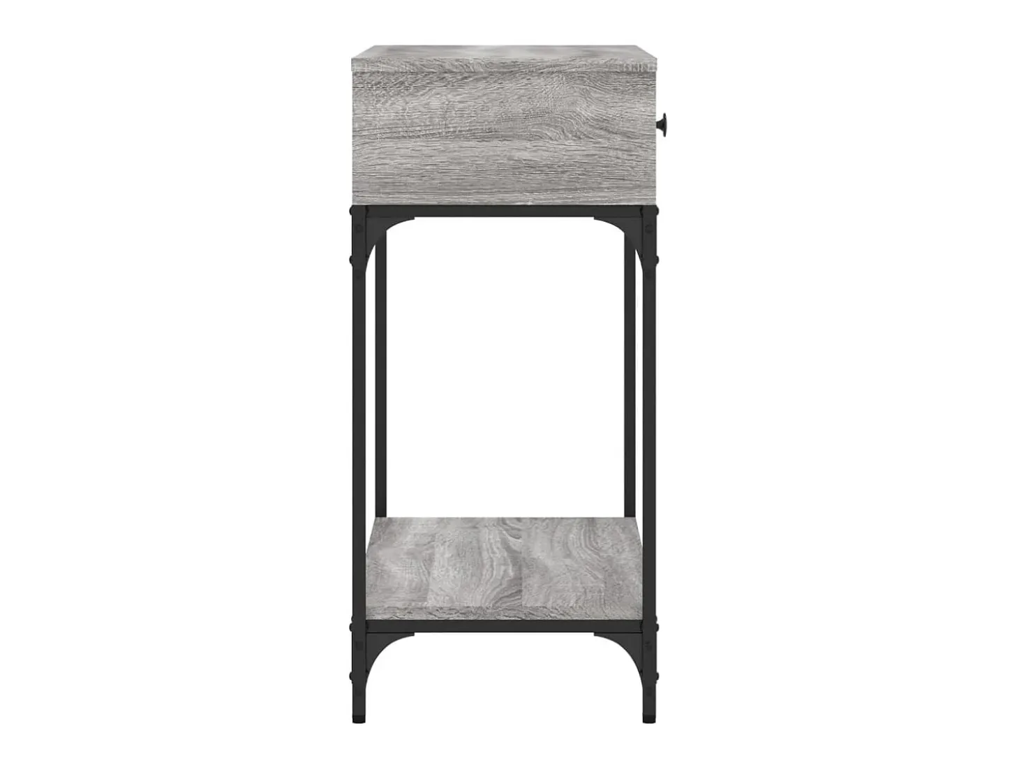 Mesa consola madera de ingeniería gris Sonoma 75x34,5x75 cm