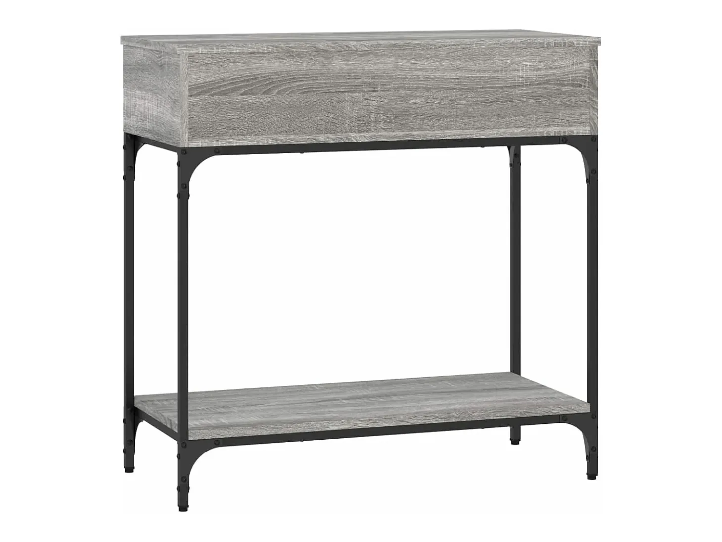 Mesa consola madera de ingeniería gris Sonoma 75x34,5x75 cm