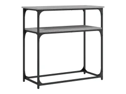 Mesa consola madera de ingeniería gris Sonoma 75x35,5x75 cm