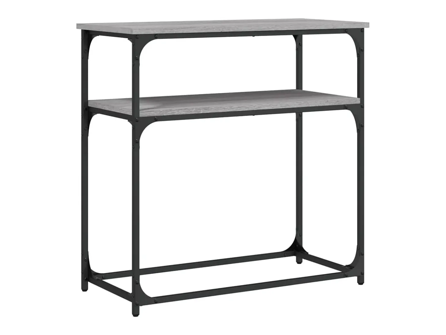 Mesa consola madera de ingeniería gris Sonoma 75x35,5x75 cm