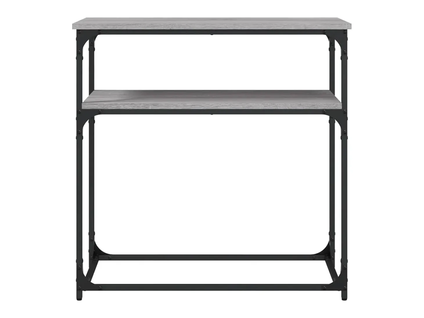 Mesa consola madera de ingeniería gris Sonoma 75x35,5x75 cm