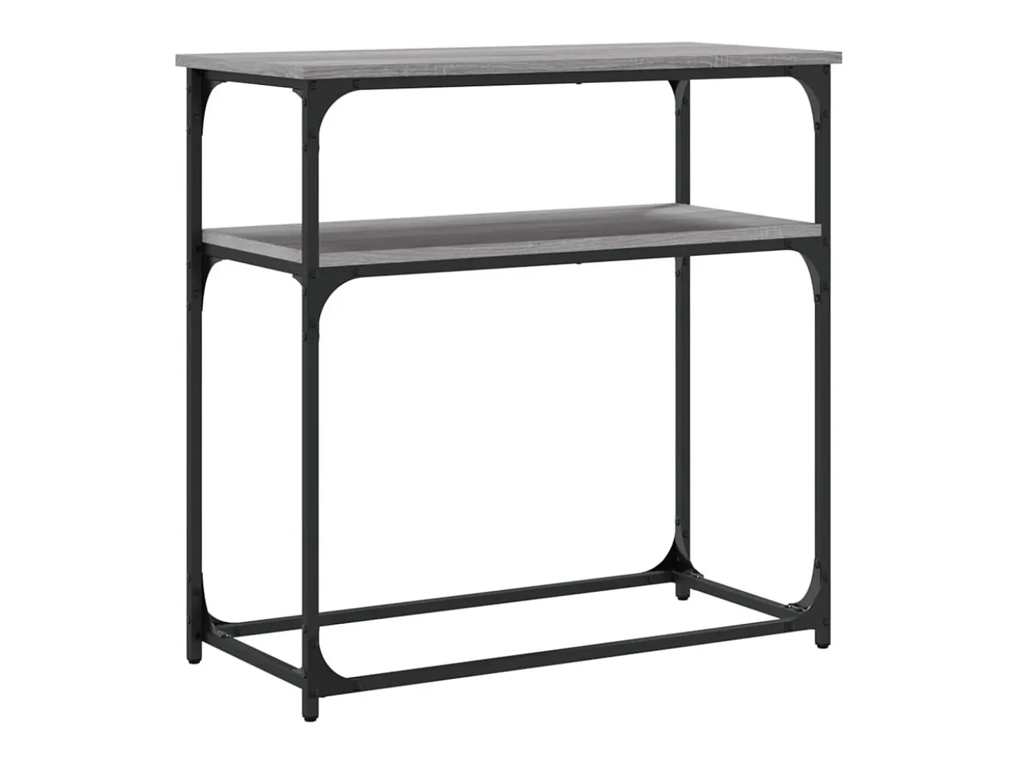 Mesa consola madera de ingeniería gris Sonoma 75x35,5x75 cm